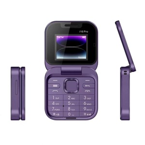I16Pro翻盖式手机，带双sim卡1.8英寸功能键盘西班牙语和法语操作语言翻盖手机 - Product Image 1