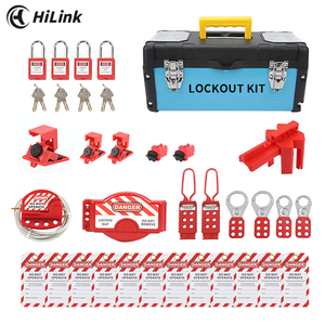Combination Groups LOTO <strong>OSHA</strong> Toolbox Portable Safety Lockout Tagout <strong>Kits</strong> With Removable Organizer Tray