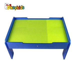 Sesuaikan Mainan Meja Blok Besar Kayu 2 In 1 dengan Penyimpanan W08G298 - Product Image 2