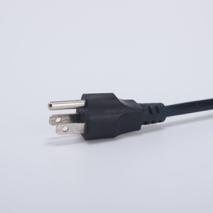Fabrika fiyat bilgisayar dizüstü AC güç kablosu 3 tel 3 kutup abd standart 3 Pin fiş güç kablosu - Product Image 5