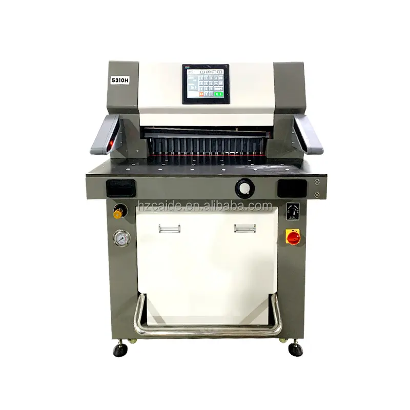 Máquina de corte de papel Digital, WD-6710H, Industrial, hidráulica, automática