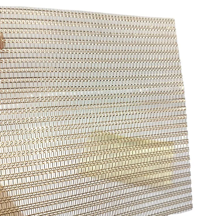 New architectural metal mesh stainless steel brass bronze woven metal mesh decorative fabric meshes