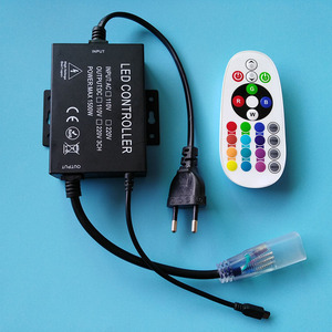24 44 Key Infrared High Voltage <strong>Controller</strong> AC 110V 220V <strong>IR</strong> <strong>Remote</strong> <strong>Controller</strong> RGB Color Changing Wireless LED <strong>Controller</strong> - Product Image 2
