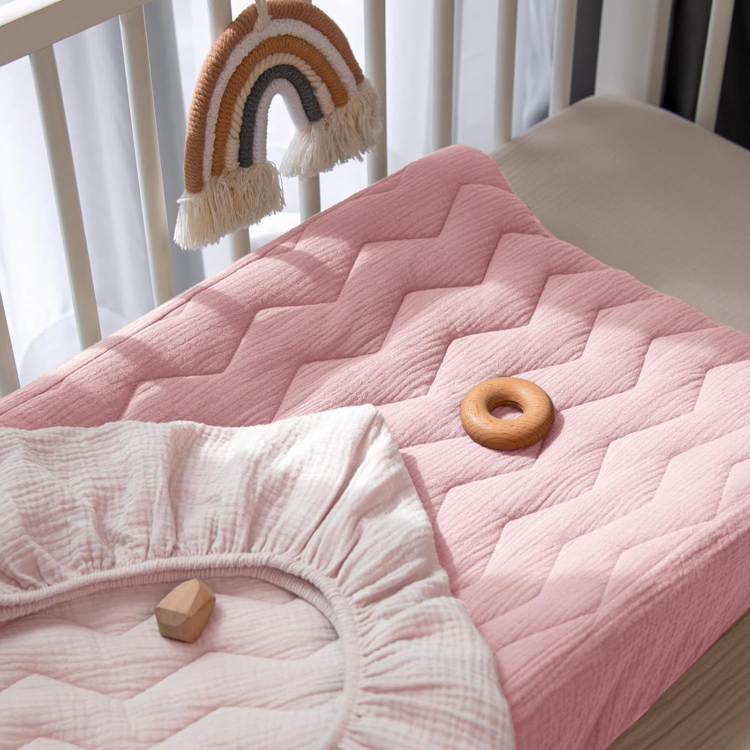 5 cream powder light powder-quilted bedspread