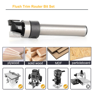 Tuôn ra cắt <span class=keywords><strong>Router</strong></span> bit thẳng tuôn ra cắt tỉa mẫu mô hình Cutter-Shank mang hướng dẫn 2 Sáo Carbide Tipped-1/4 "Shank - Product Image 6