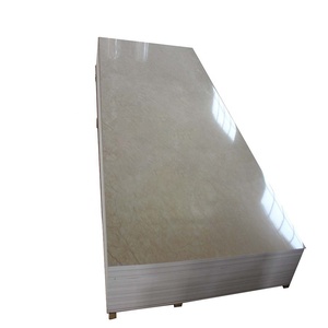 High Durability <strong>PVC</strong> Marble Board with UV-Coating Eco-Friendly <strong>Accent</strong> Wall with Glossy Finish Custom Cutting Service