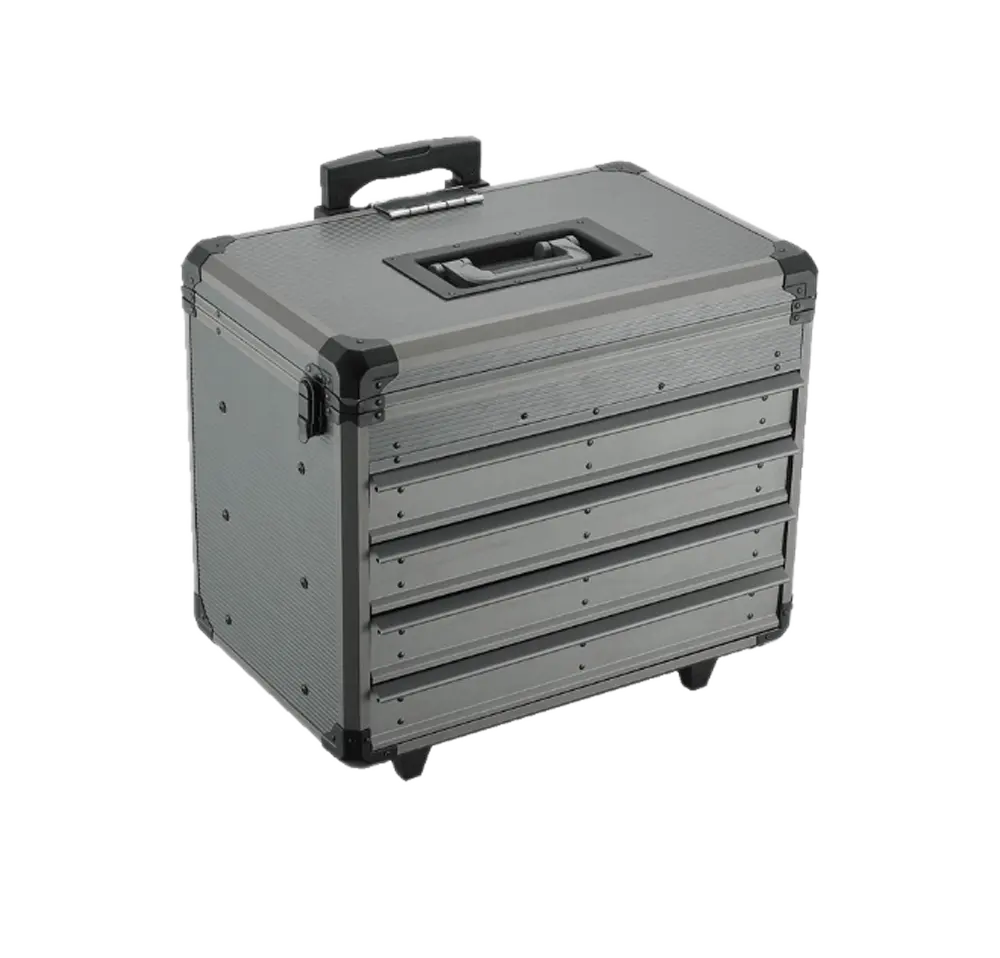 Everest-estuche vacío de metal para herramientas, caja de almacenamiento de aluminio, carrito con cajón, APC024, nuevo producto