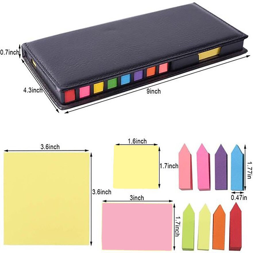 Noir 23*10,5*2 cm (100 pages/couleur)