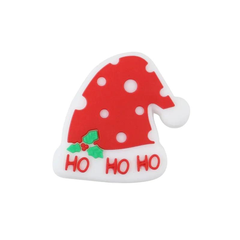 Christmas series Silicone beads Christmas gift shape beads on sale