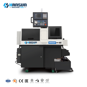 HANSUN Torno Cnc de Tipo Suizo, Torno Cnc de 2 Husillos y 5 Ejes con Procesamiento de Piezas de Metal de Alta Precisión de Doble Husillo - Product Image 1