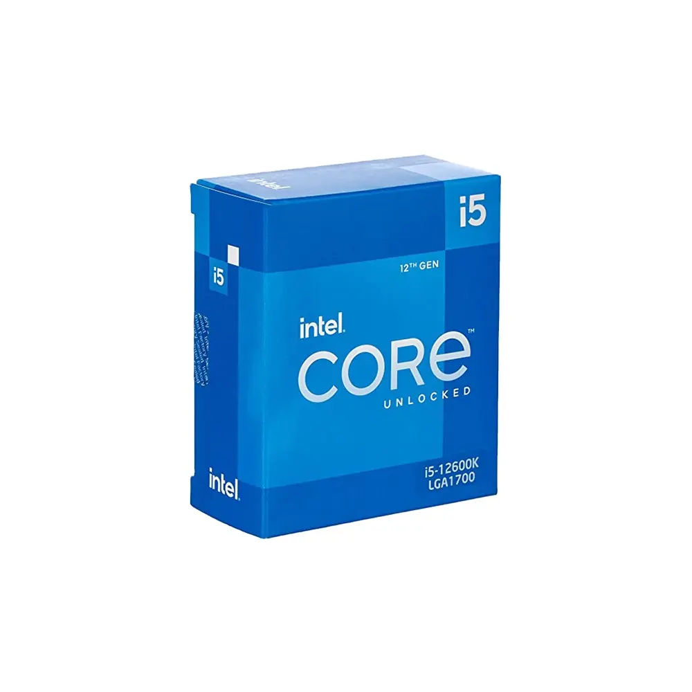 Intel processador core i5, processador de desktop intel core I5-12600K core i5 12th gen alder lake 10core 3.7 ghz 125w