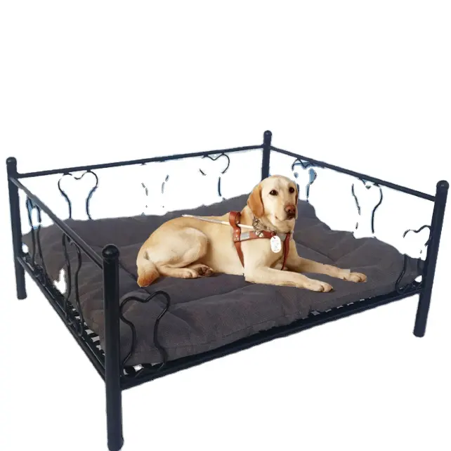 เตียงสุนัขสีทองใช้กลางแจ้งเตียงสุนัขตามสั่งขนาดใหญ่2023ใหม่