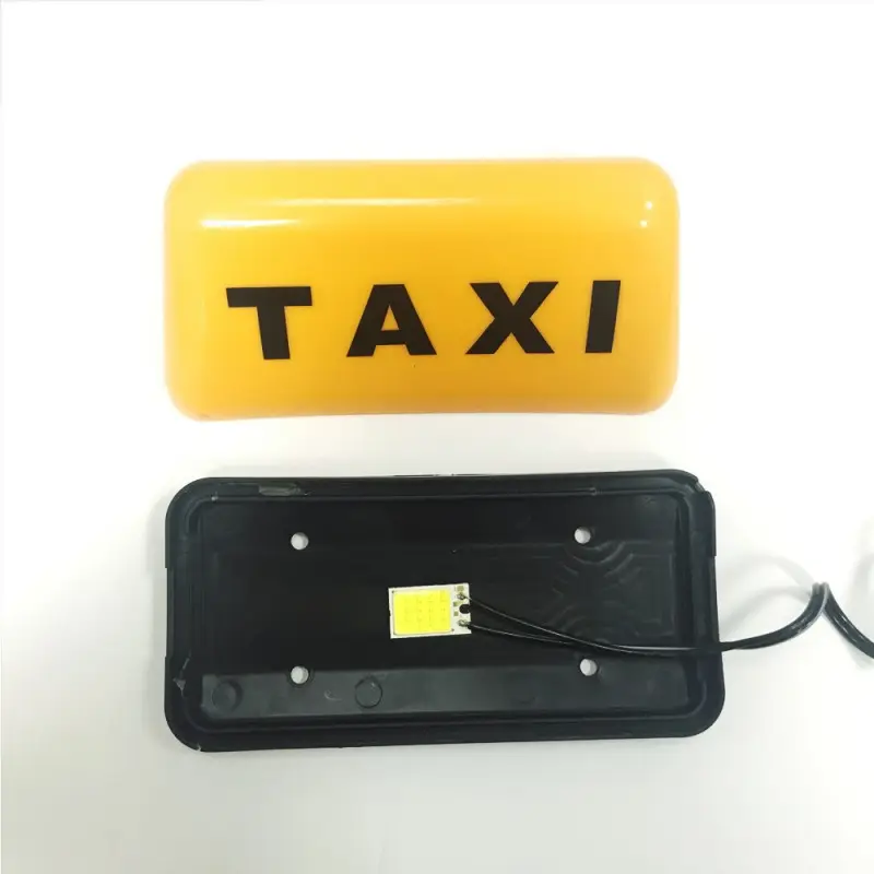Toptan taksi taksi işareti çatı üst araba manyetik lamba LED ışık su geçirmez taksi çatı parlak lamba