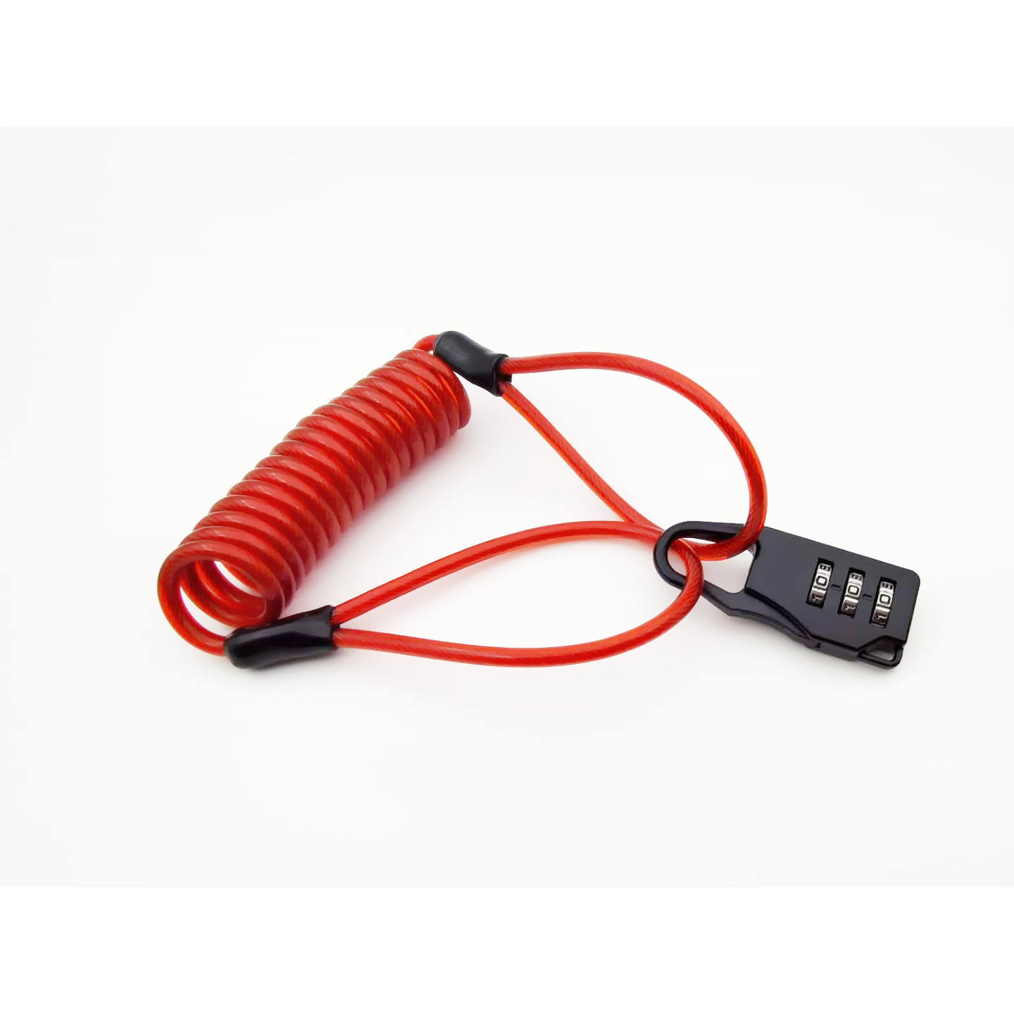 Red rope with black padlock