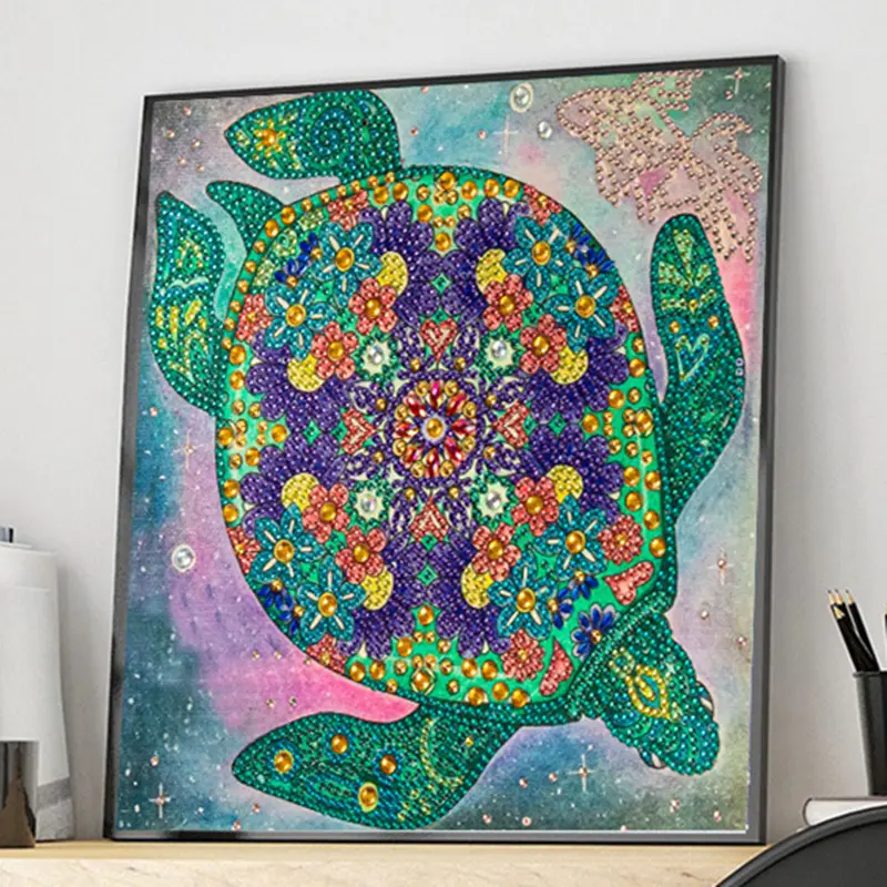 Mosaico di diamanti a forma speciale kit di pittura diamante 5D tartaruga tartaruga animale ricamo regalo fai da te pittura murale decorazioni per la casa
