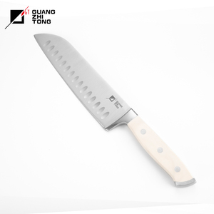 7 אינץ 'יפנית סכין santoku יפנית פלדה עם ידית נירוסטה bolster כפול ידית נירוסטה עבור שפים מטבח תוצרת יפן