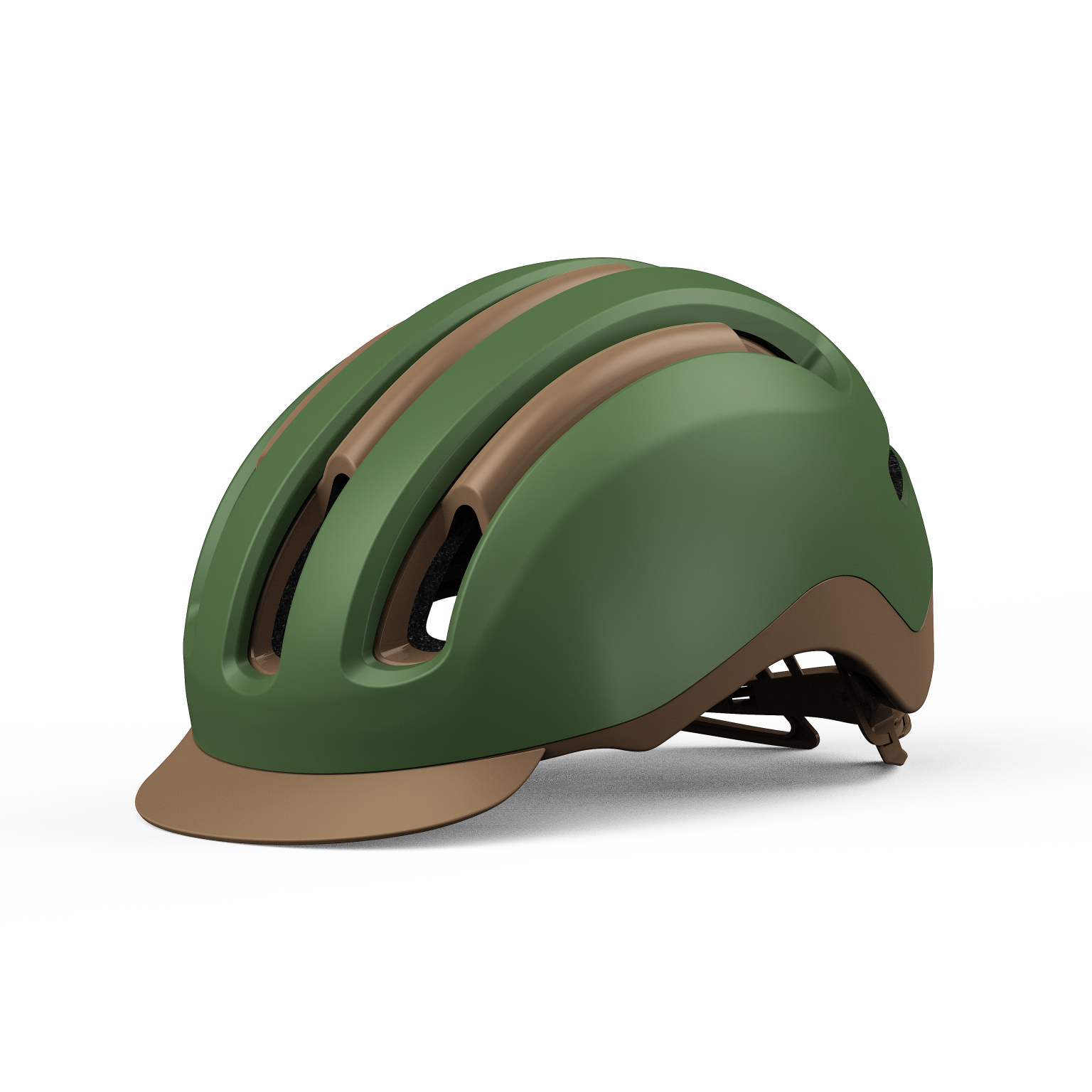 Vert olive + Brun chaud