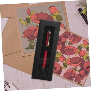 Custom Clear Kraft Paper <strong>Boxes</strong> with Black Lids for Pen Display Decorative Pen Case Wraps and Empty <strong>Favor</strong> Containers - Product Image 6