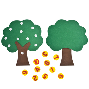 幼儿苹果树毡益智玩具教学毡板毡数计数游戏玩具 - Product Image 2
