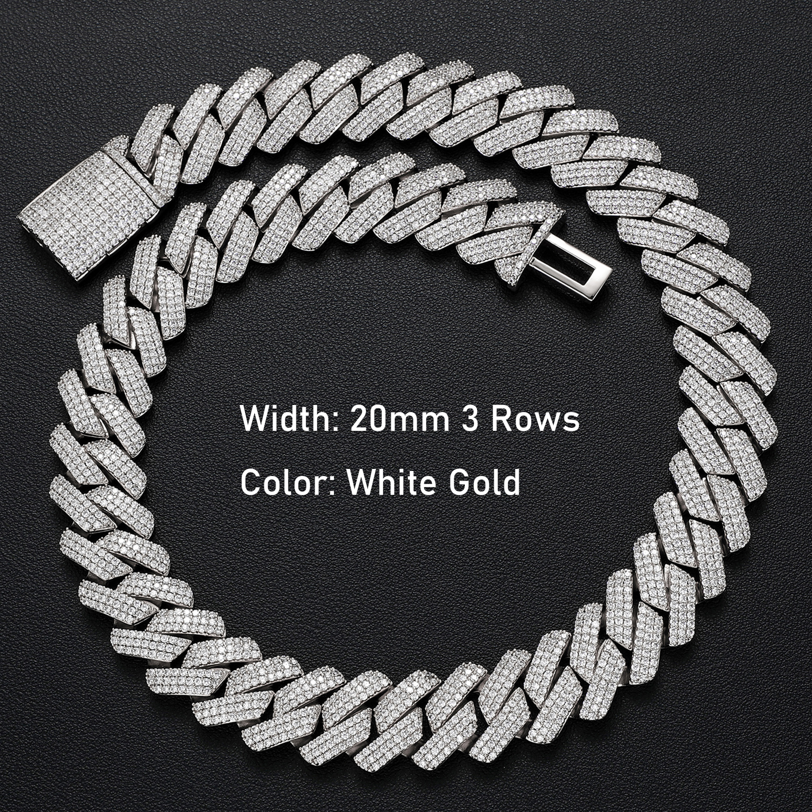 20mm 3 Filas-Oro blanco-0671
