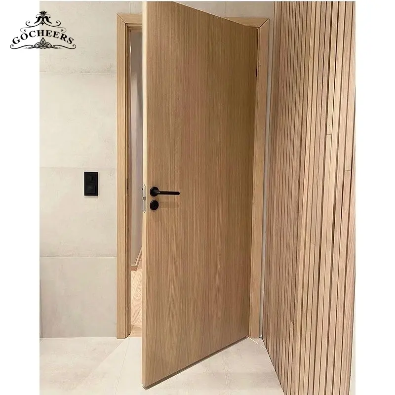 Porte intérieure en bois massif, double porte en bois, porte en bois pour salon