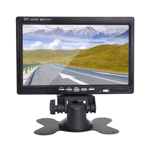 Monitor de pantalla a Color LCD TFT HD de 7 pulgadas para coches 12V-24V Auto CCTV vista trasera inversa soporte de cámara de respaldo TN espejo retrovisor - Product Image 1