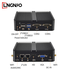 คอมพิวเตอร์ขนาดเล็ก Intel J1900 2 LAN อุตสาหกรรม12V กล่องคอมพิวเตอร์ขนาดเล็กที่มี HDD - Product Image 2