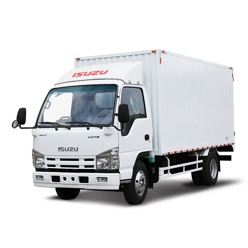 ミャンマーの都市輸送用いすゞボックスバントラックシングルキャビン4x22トン貨物トラック