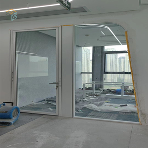 Full View Office <strong>Partitions</strong> Aluminium Glass Partitioning Divider Wall <strong>System</strong> for Home Office School Call Center - Product Image 4