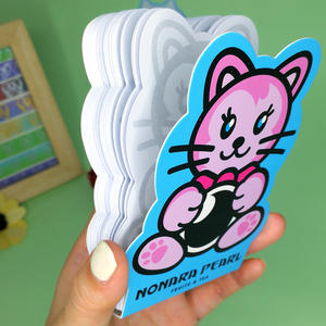 Bloc de notas de papel de impresión colorido personalizado Bloc de notas con forro Bloc de notas adhesivo creativo Nota adhesiva negra - Product Image 5