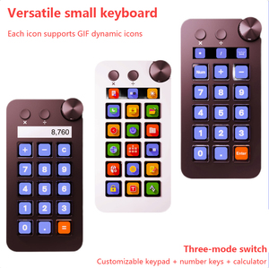 Teclado Visual con cable USB, almohadilla Digital, consola de calculadora con retroiluminación LED, programación de teclas inteligentes, teclado de ordenador personalizado, nuevo producto