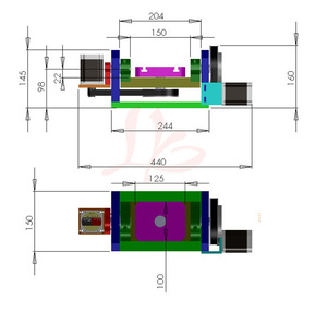 Eje giratorio 4 Aixs Eje de rotación de 5 ejes con mandril con mesa para enrutador - Product Image 3