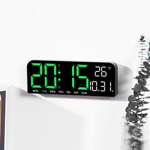 Benutzer definierte 9-Zoll-Timing und Countdown Double Analog Multifunktion ale Tisch tisch uhr Digital Led Wall Inteli gente Clock - Product Image 2