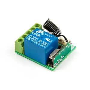 433 MHz Drahtloser Fernbedienung schalter DC 12V 10A 1CH Relais 433 MHz Empfänger modul Für 1527 Lerncode Sender fernbedienung - Product Image 4