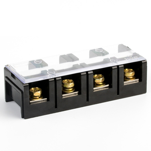 Terminal de tornillo de doble fila, 60A, 4P, 600V, Conector de cable de tipo fijo, terminal de alta corriente TC604, bloque de terminales TC 604 - Product Image 1