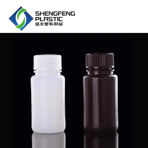 Mẫu miễn phí HDPE lỏng nhựa hóa chất Nâu phòng thí nghiệm chai <span class=keywords><strong>15ml</strong></span> 30ml 60ml 100ml 125ml 250ml 500ml 1L Thuốc thử chai - Product Image 1