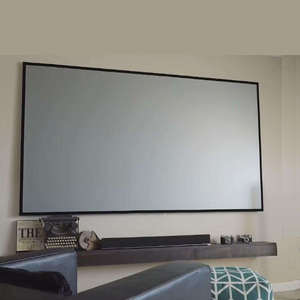 Pantalla de proyector 4K de cristal de 100 pulgadas de PVC suave para pantalla de proyección de marco fijo de cine en casa - Product Image 3