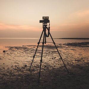 Tripod berburu portabel, tongkat penyesuaian, kolom tengah 25 "-68" Panjang kaki dapat disesuaikan, dukungan aluminium, kepala Yoke V - Product Image 5