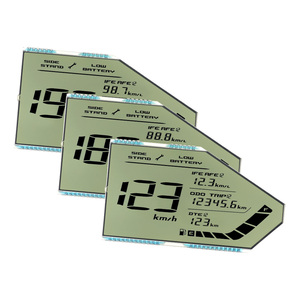 Produttore personalizzabile Anti-riflesso 7 segmento monocromatico moduli LCD Non Standard di dimensioni SJXDGW031 cruscotto moto - Product Image 1