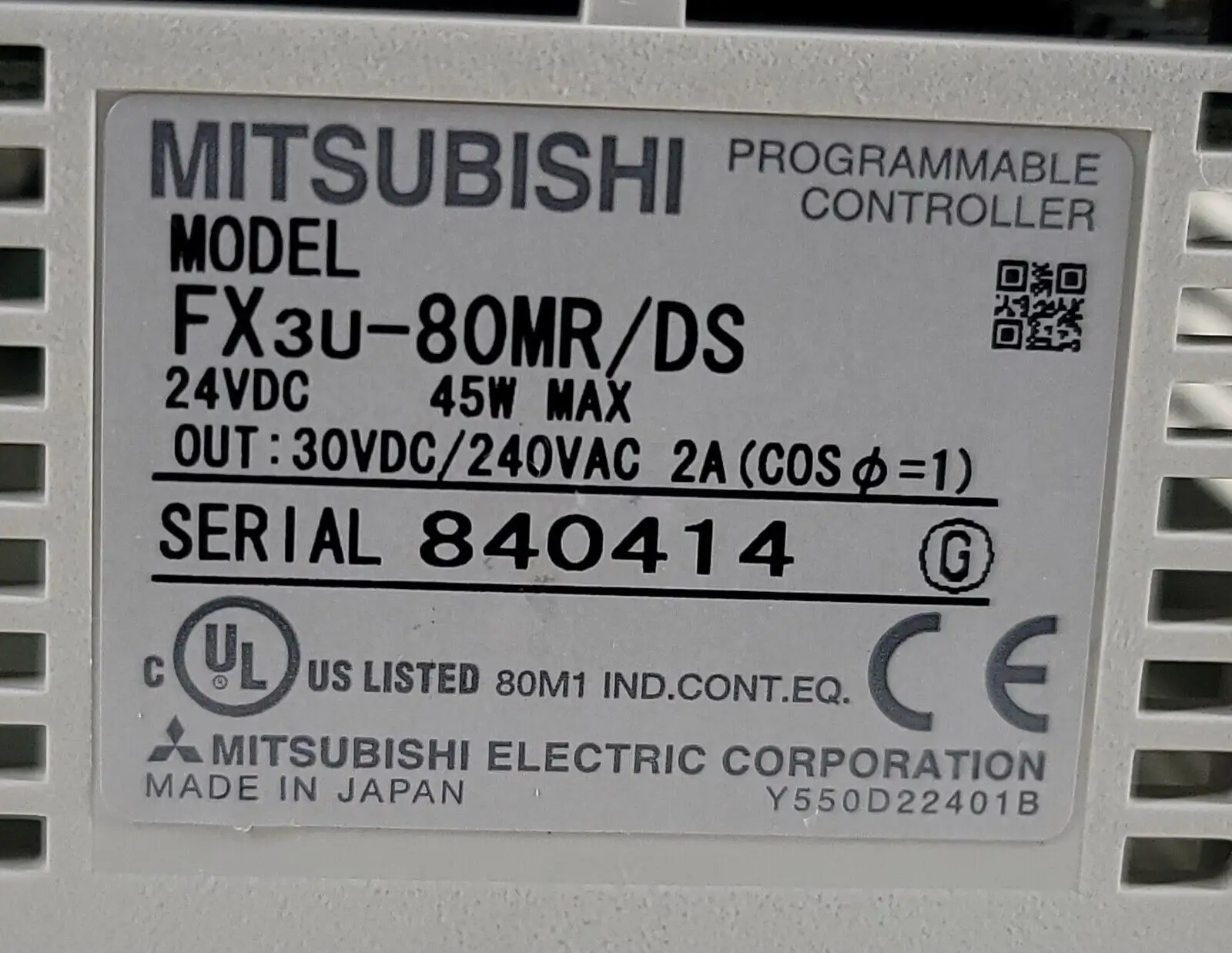 1 unidad, RAND EW, itsuishi PC oooodule FX3U-80MR-DS/DS