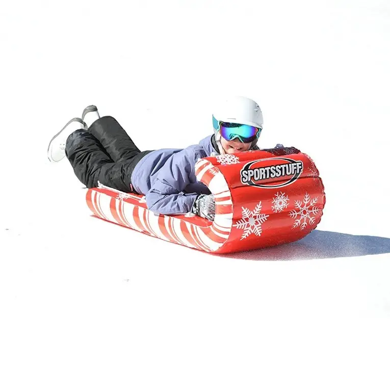 厚底インフレータブルスノーチューブ大人用耐摩耗性スキーマットインフレータブルスキースノーリング