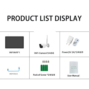 3MP Mini Home 4 Channel Network CCTV <strong>Camera</strong> Kit IP Security System <strong>Camera</strong> Wifi With Touch Screen Motion Detection - Product Image 6
