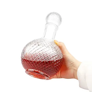 Wholesale Round 250ml500ml1000ml Wine <strong>Whisky</strong> Bottles clear Decanter Storage tank