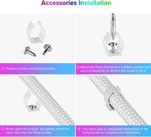 ไฟเชือกไนลอน RGB สายรัดอัจฉริยะพร้อม IC Magic พร้อม360 LED พิกเซล ° - Product Image 3
