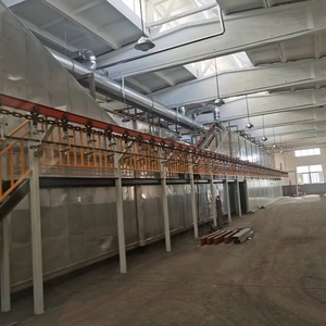 <strong>Automatic</strong> Electrostatic Powder Coating Production Line PLC Engine Core Components Including Coating Oven Spraying Paint Booth