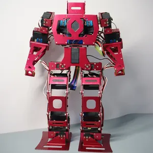 Für Arduinos Programm Metall 15 Dof Biped Roboter mit digitalem Lenkgetriebe Humanoid Robot Fighting Robot Fernbedienung Kampf