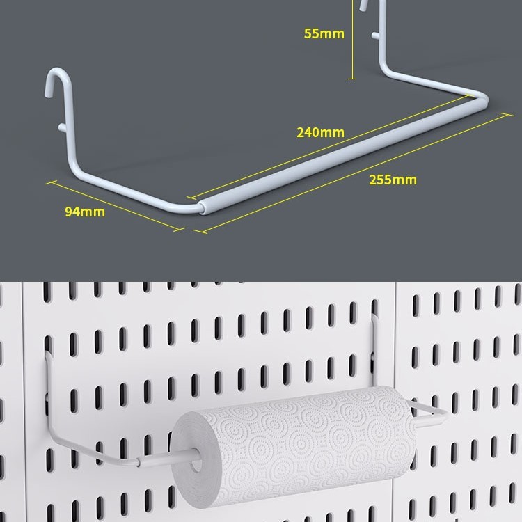 Multifunctional toilet paper holder (white)