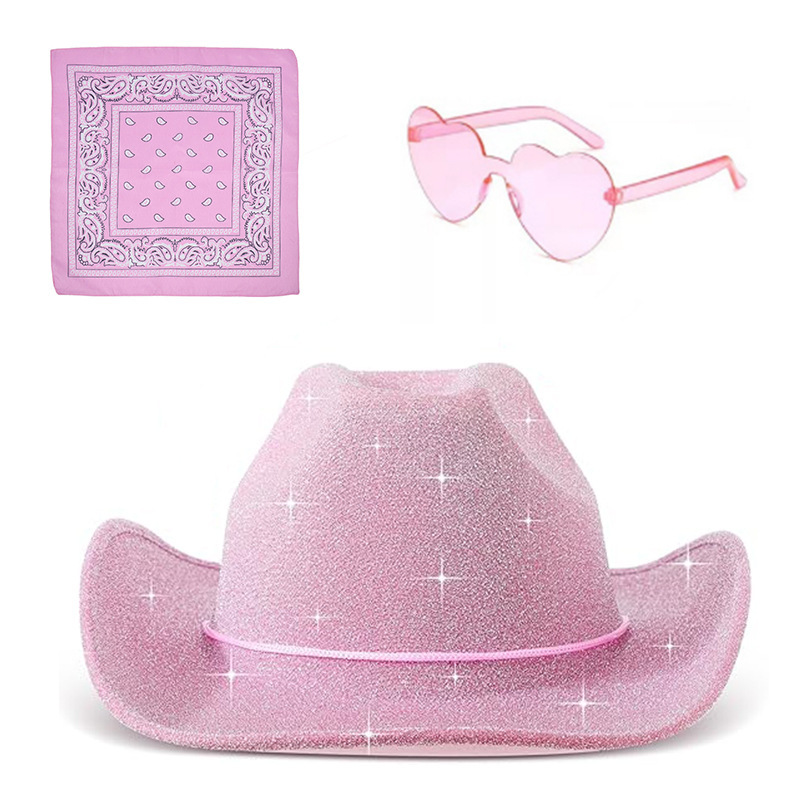 Pink glitter three piece set