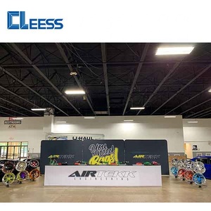 3X6m Trade Show Display Exhibition Booth Custom Backlit Fabric Back <strong>Partition</strong> <strong>Walls</strong> With Reception Desk