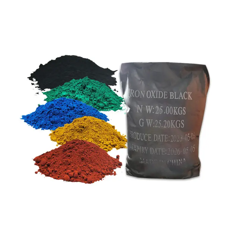 Alta cantidad de óxido de hierro pigmento en polvo óxido de hierro rojo/verde/púrpura/amarillo